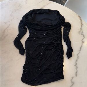 Glamorous Black Long Sleeve Dress